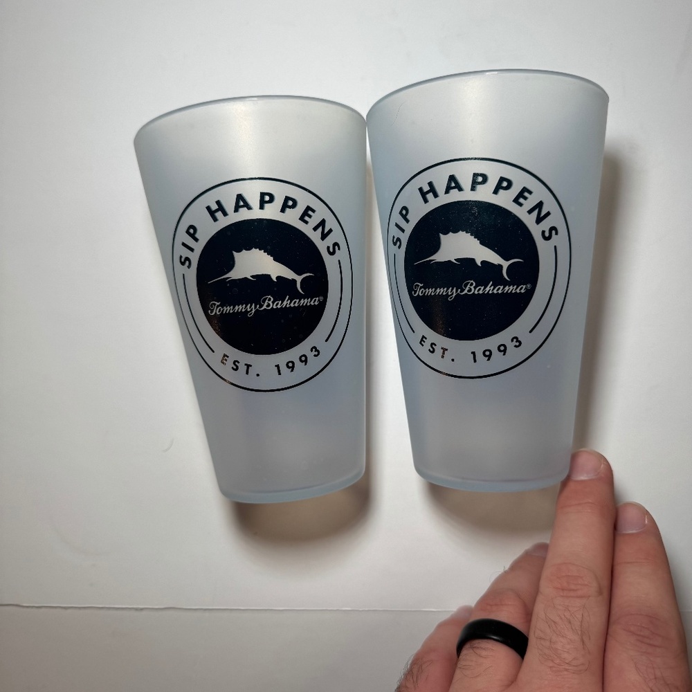 Tommy Bahama Silipint Set Sip Happens Drinkware Cup Beach
